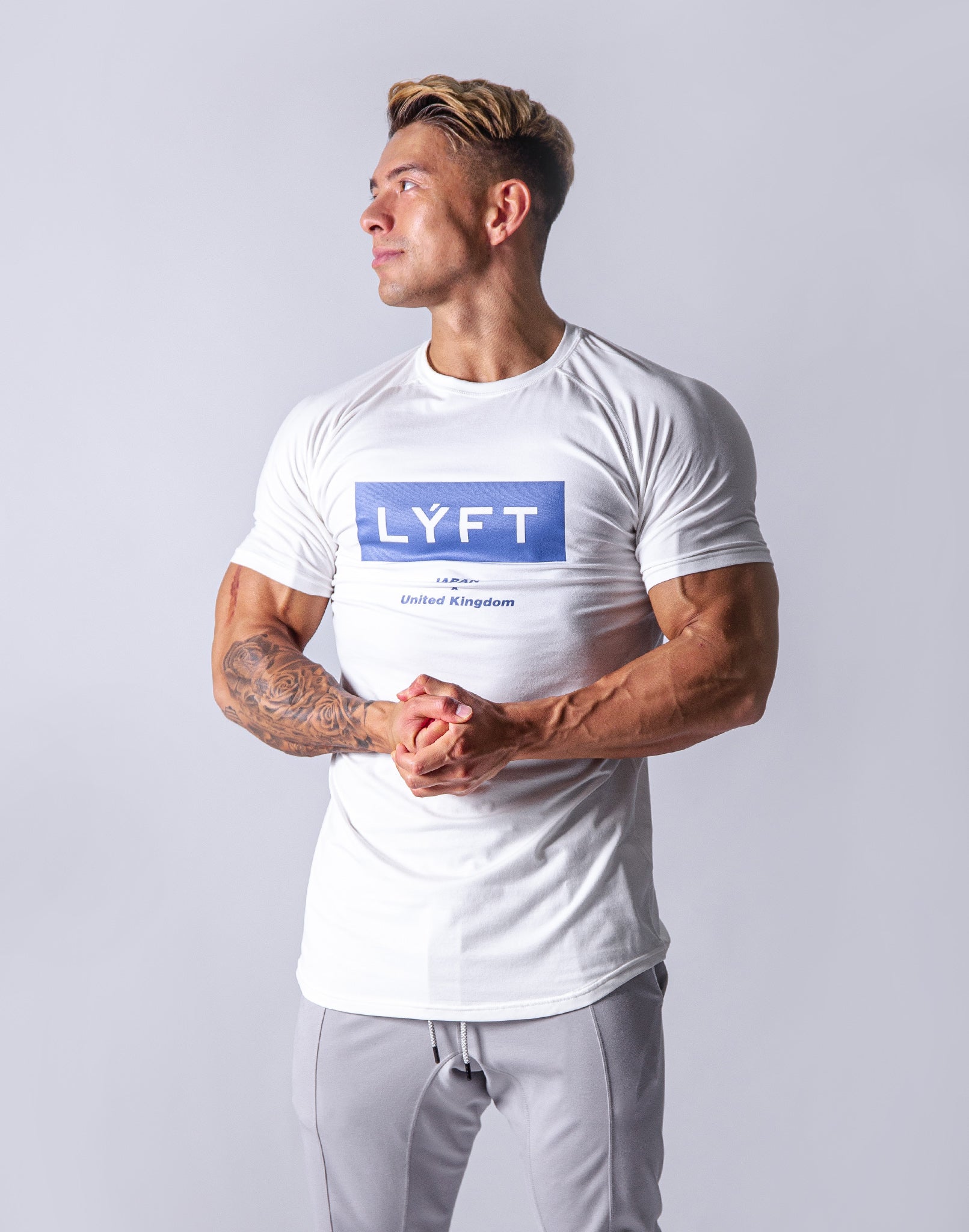 LYFT Tシャツ タンクトップ Lサイズ （ネイビー/グレー）ネイビーL 