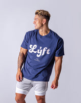 LÝFT Casual logo Big T-Shirts - Navy/Pink