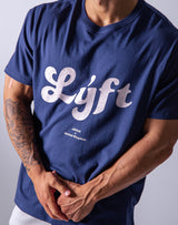 LÝFT Casual logo Big T-Shirts - Navy/Pink