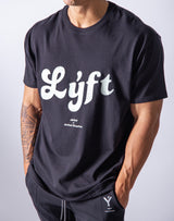 LÝFT Casual logo Big T-Shirts - Black/Mint