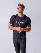 Silver foil LÝFT Standard T-Shirt - Black