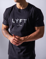 Silver foil LÝFT Standard T-Shirt - Black
