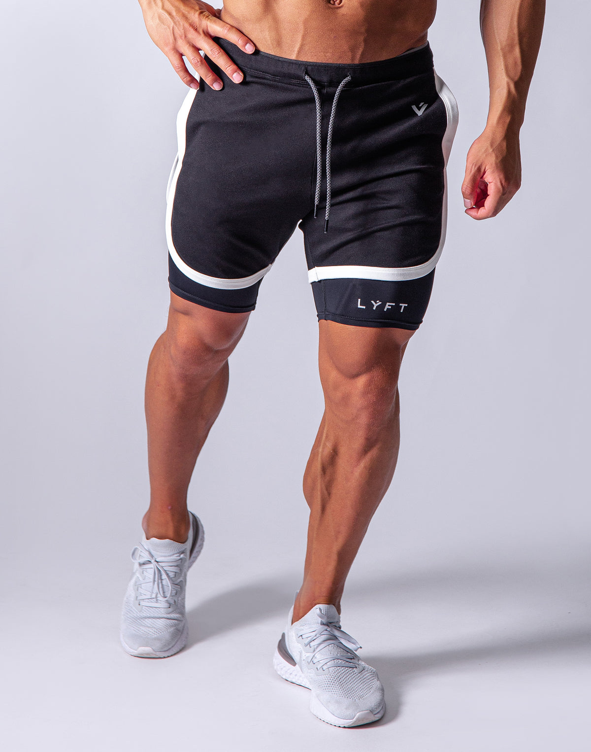 LÝFT Short Strong Shorts with leggings - Black