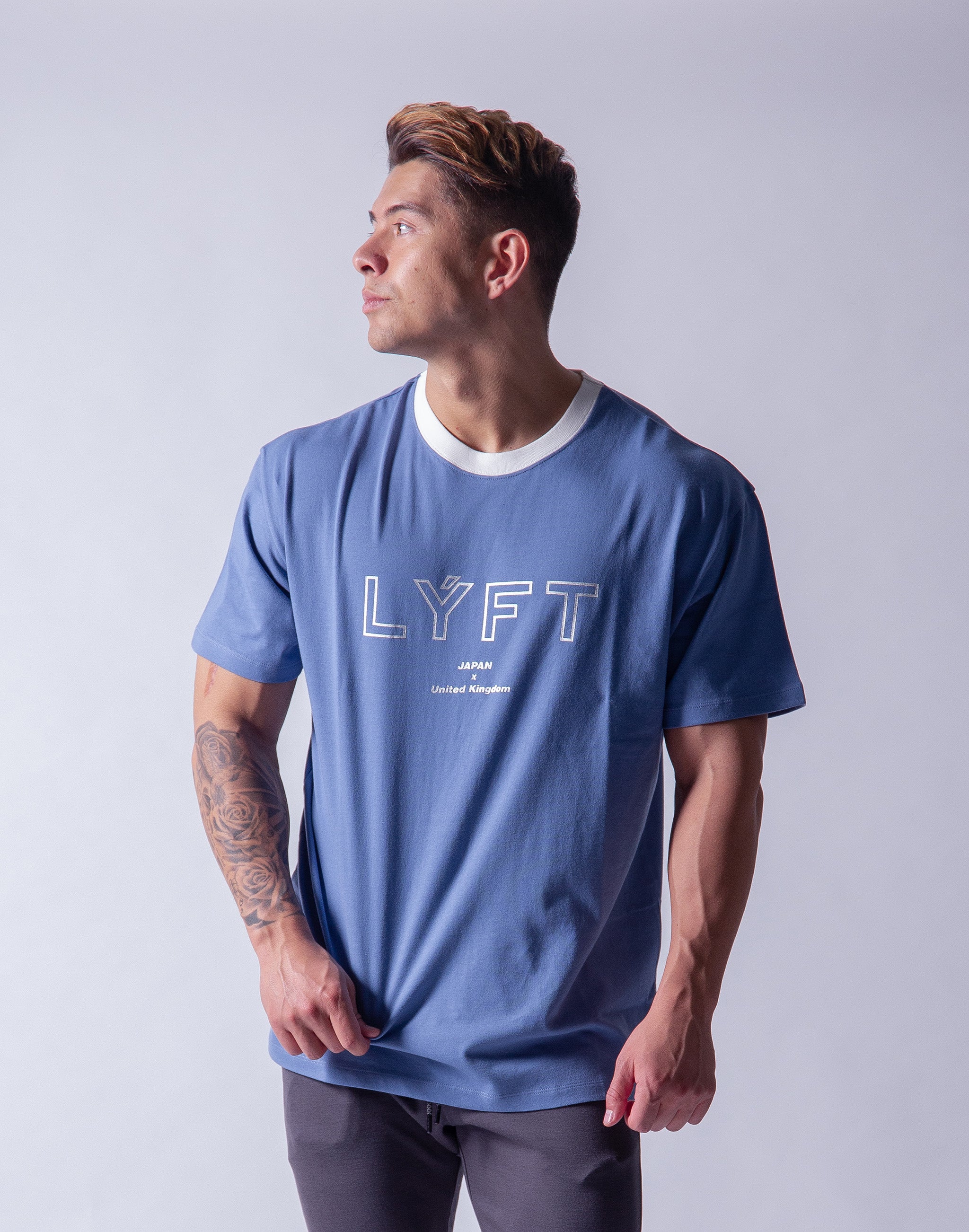 LYFT Wide Big-size T-Shirt 2 - L.Blue – LÝFT