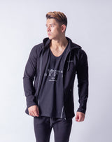 Ý 2way Workout Zip up Wear - Black
