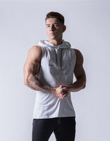 LÝFT 2Way Armhole Hoodie - White