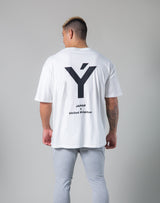 Back Big Y Logo Big T-shirts - White