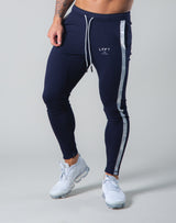 2Way Stretch Camo Line Pants - Navy