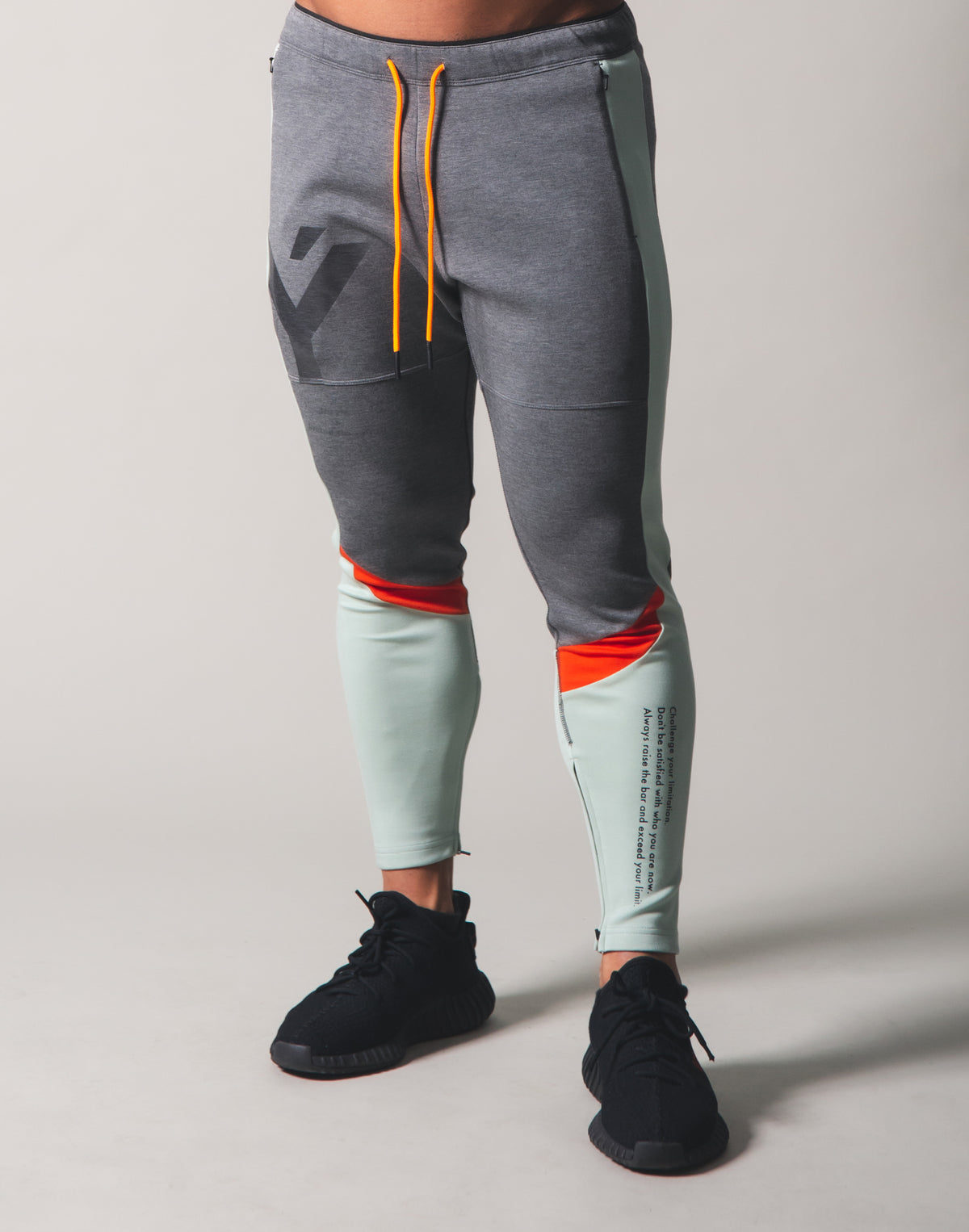 LYFT 2Way Stretch Separate Pants - Grey x Mint