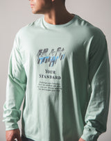 Metalic Logo Long T-Shirt - Mint