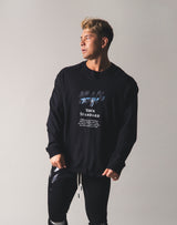 Metalic Logo Long T-Shirt - Black