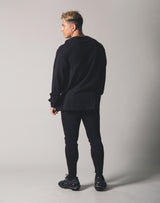 Metalic Logo Long T-Shirt - Black