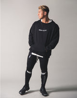 Cut off Sweat Pullover - Black