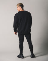 Cut off Sweat Pullover - Black