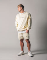 Cut off Sweat Pullover - Champagne