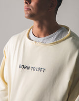 Cut off Sweat Pullover - Champagne