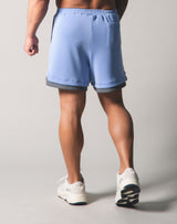 <transcy>2Way Stretch Layered Wide Shorts --L.Blue</transcy>