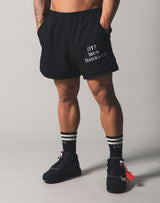 2Way Stretch Layered Wide Shorts - Black