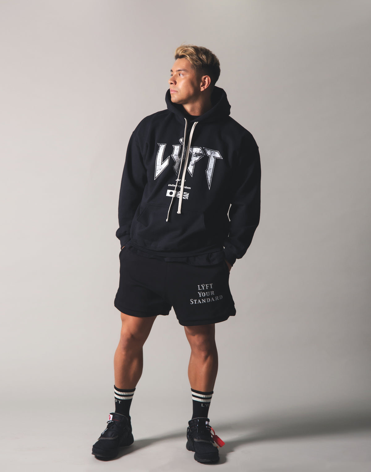 LÝFT London Punk Sweat Pullover - Black