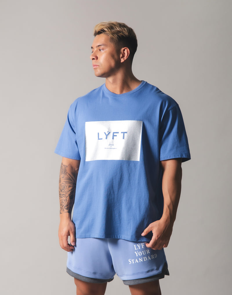 LYFT Box Logo Big T-Shirt - L.Blue