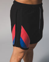 LÝFT Wide Stripe Shorts - Black