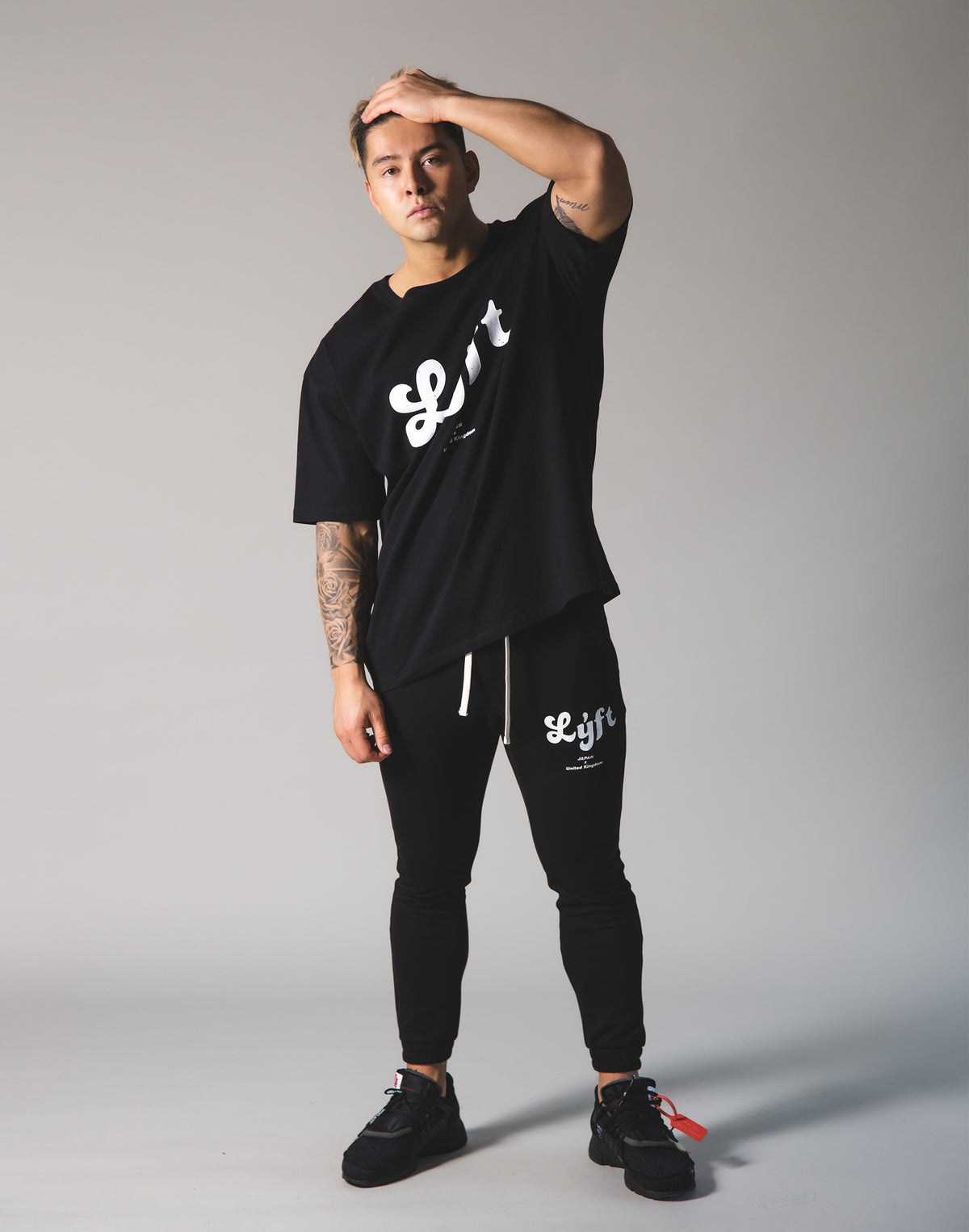 LÝFT Old Logo Big T-shirt - Black