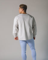 Ý Logo Long T-Shirt - Grey