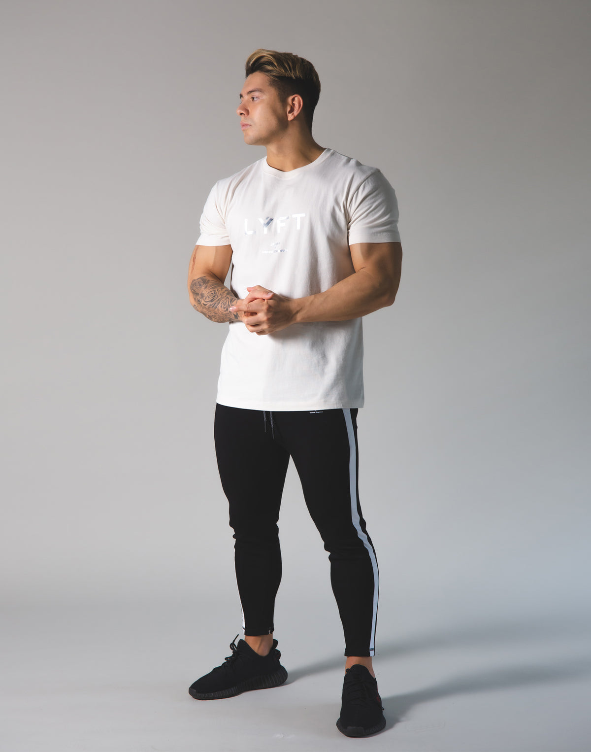 LÝFT Logo Standard T-Shirt - Off White