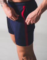 One Line Half Pants - Navy