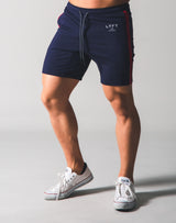 One Line Half Pants - Navy