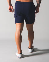 One Line Half Pants - Navy