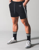 One Line Half Pants - Black