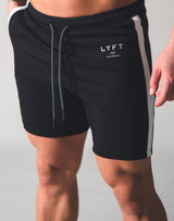 One Line Half Pants - Black