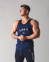 Stretch and Mesh Standard Fit Tanktop - Navy