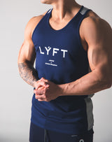 Stretch and Mesh Standard Fit Tanktop - Navy