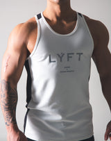 Stretch and Mesh Standard Fit Tanktop - White