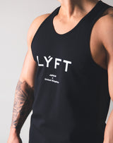 Stretch and Mesh Standard Fit Tanktop - Black