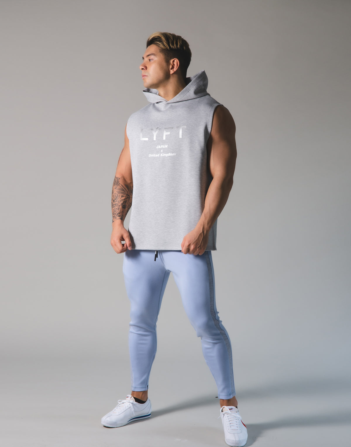 LÝFT 2Way Armhole Hoodie 3 - Grey