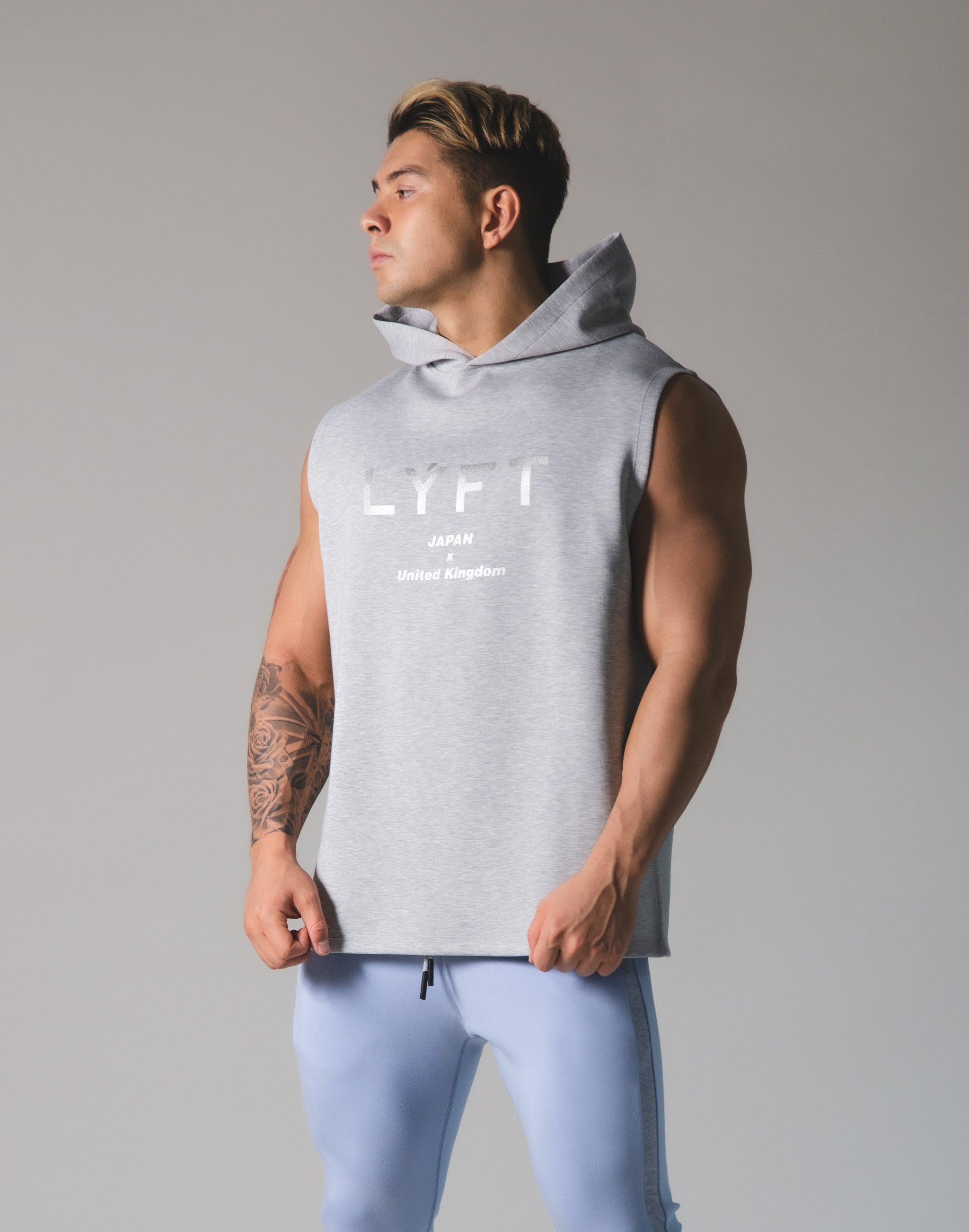 LÝFT 2Way Armhole Hoodie 3 - Grey