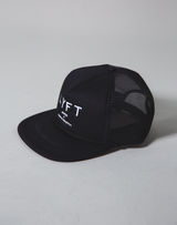 LÝFT Logo Rope Mesh Cap - Black