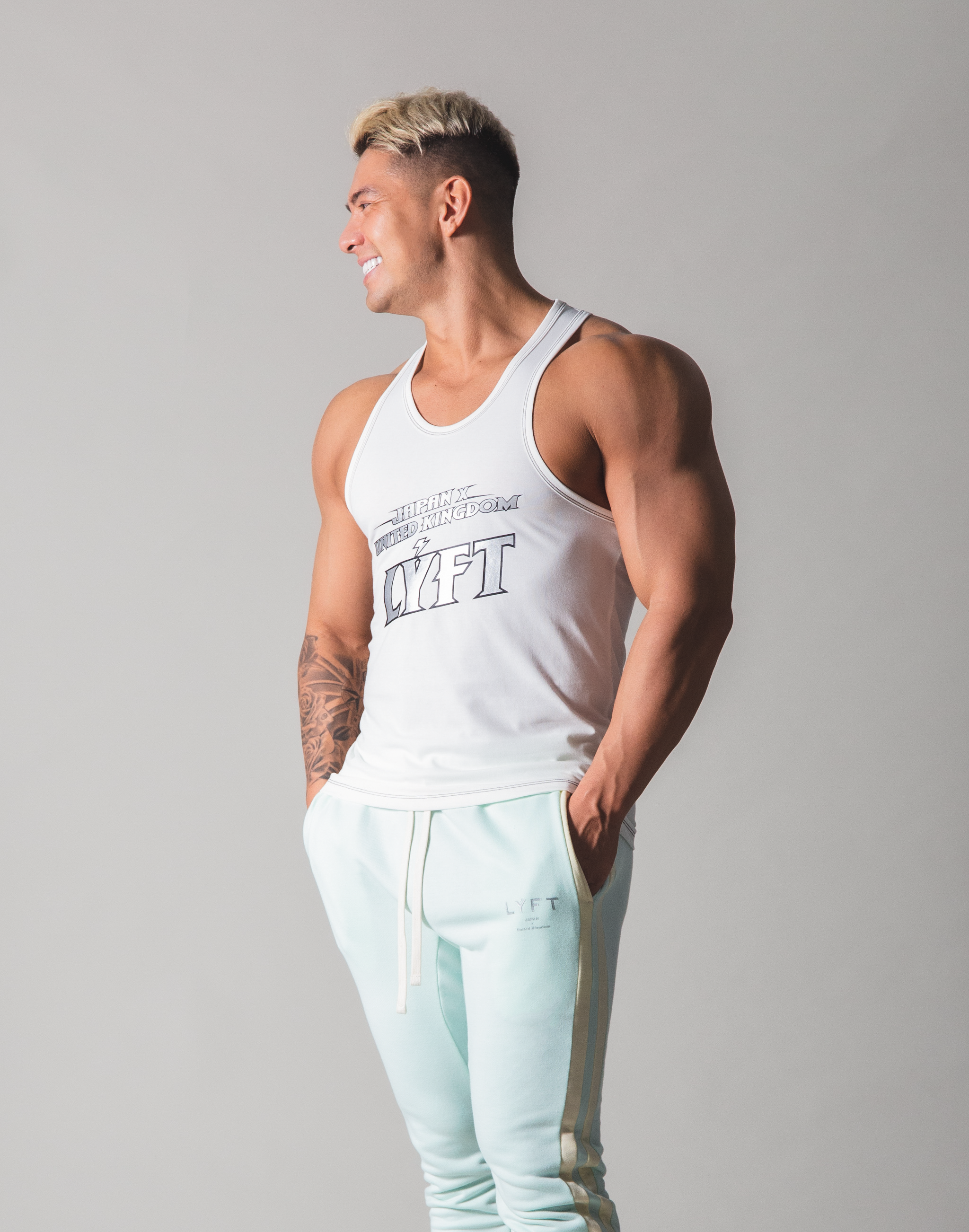 LÝFT Hard Rock Logo Classic Tanktop - White