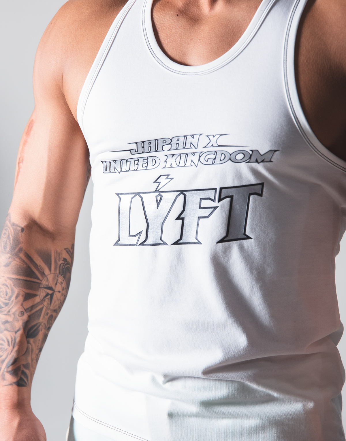 LÝFT Hard Rock Logo Classic Tanktop - White