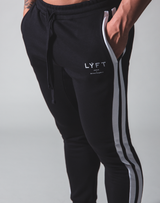 LÝFT 2 Line Sweat Pants - Black