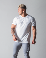 LÝFT Out Line Logo Standard T-Shirt - White