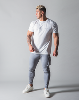 LÝFT Out Line Logo Standard T-Shirt - White