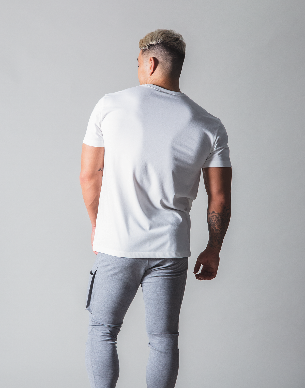 LÝFT Out Line Logo Standard T-Shirt - White