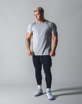 LÝFT Out Line Logo Standard T-Shirt - Grey