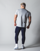 LÝFT Out Line Logo Standard T-Shirt - Grey