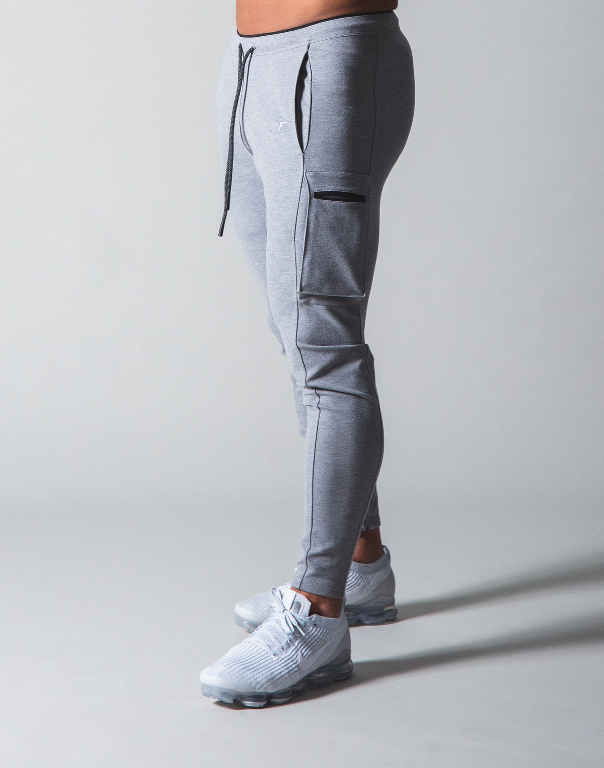 LÝFT Stretch Side Cargo Pocket Pants - Grey