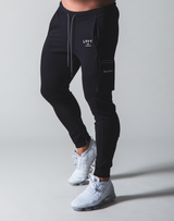 LÝFT Stretch Side Cargo Pocket Pants - Black